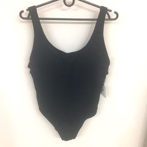Shade & Shore (Target) one-piece swimsuit, size L, buttons on the sides, NWT
